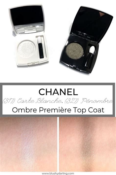 chanel 327 penombre|Chanel Carte Blanche & Penombre Ombre Premiere Top Coats .